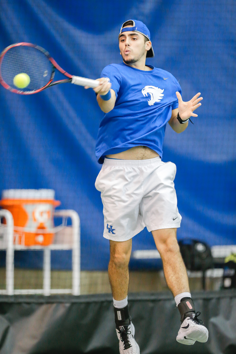 Enzo Wallart.

Kentucky men's tennis hosts Notre Dame.

Photo by Isaac Janssen | UK Athletics