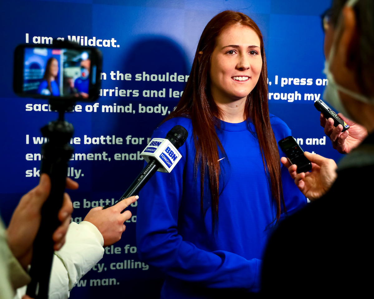 Renee Abernathy.

Kentucky Softball and Baseball media day

Photo by Eddie Justice | UK Athletics