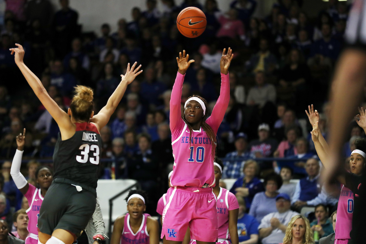 Rhyne Howard

The UK Women's Basketball team beat Arkansas.
Photo by Britney Howard | UK Athletics