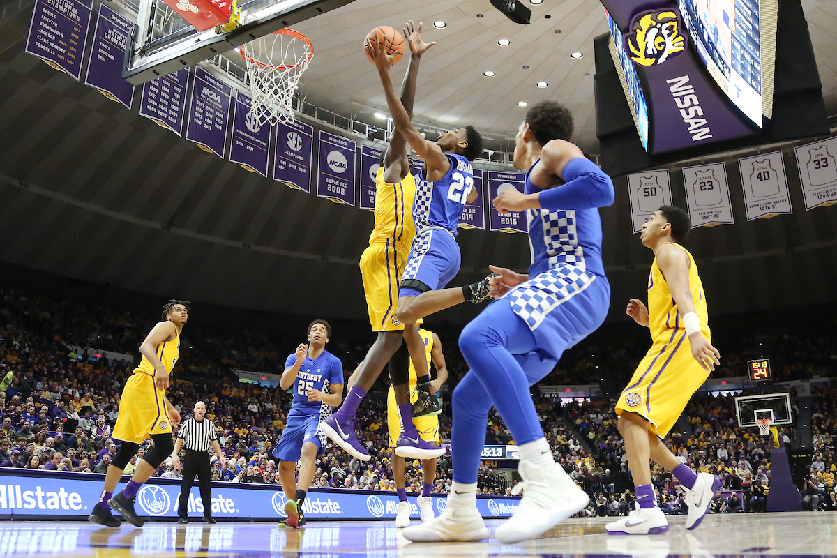 Shai Gilgeous-Alexander.

The University of Kentucky men's basketball team beat LSU 74-71 at the Pete Maravich Assembly Center in Baton Rouge, La., on Wednesday, January 3, 2018.

Photo by Chet White | UK Athletics