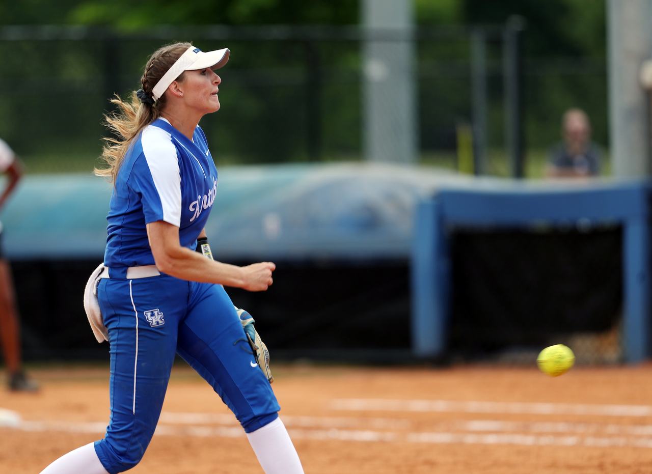 Grace Baalman

Softball beat Virginia Tech 8-1 in the second game of the NCAA Regional Tournament.

Photo by Britney Howard | UK Athletics