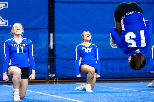Aisling Frost.

Kentucky Stunt blue and white scrimmage. 

Photo by Eddie Justice | UK Athletics