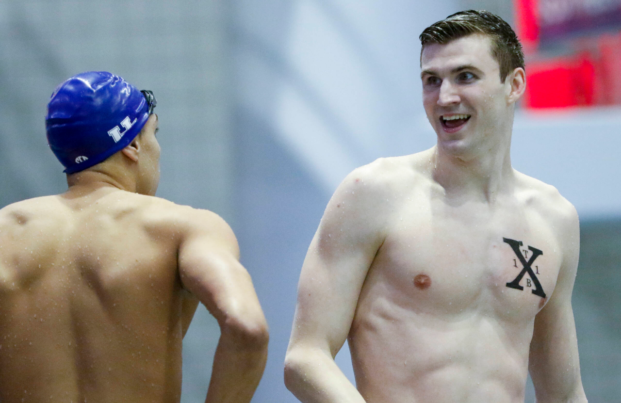 Photos from the afternoon portion of the final day of the 2019 SEC Swimming and Diving Championships in the Gabrielsen Natatorium at the University of Georgia in Athens, Ga., on Saturday, Feb. 23, 2019. (Casey Sykes)