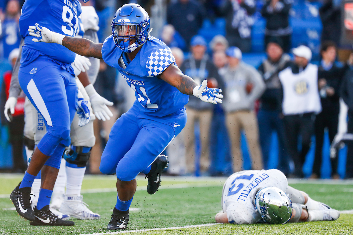 Josh Allen.

UK football beats MTSU 34-23 on Senior Day at Kroger Field.

Photo by Chet White | UK Athletics