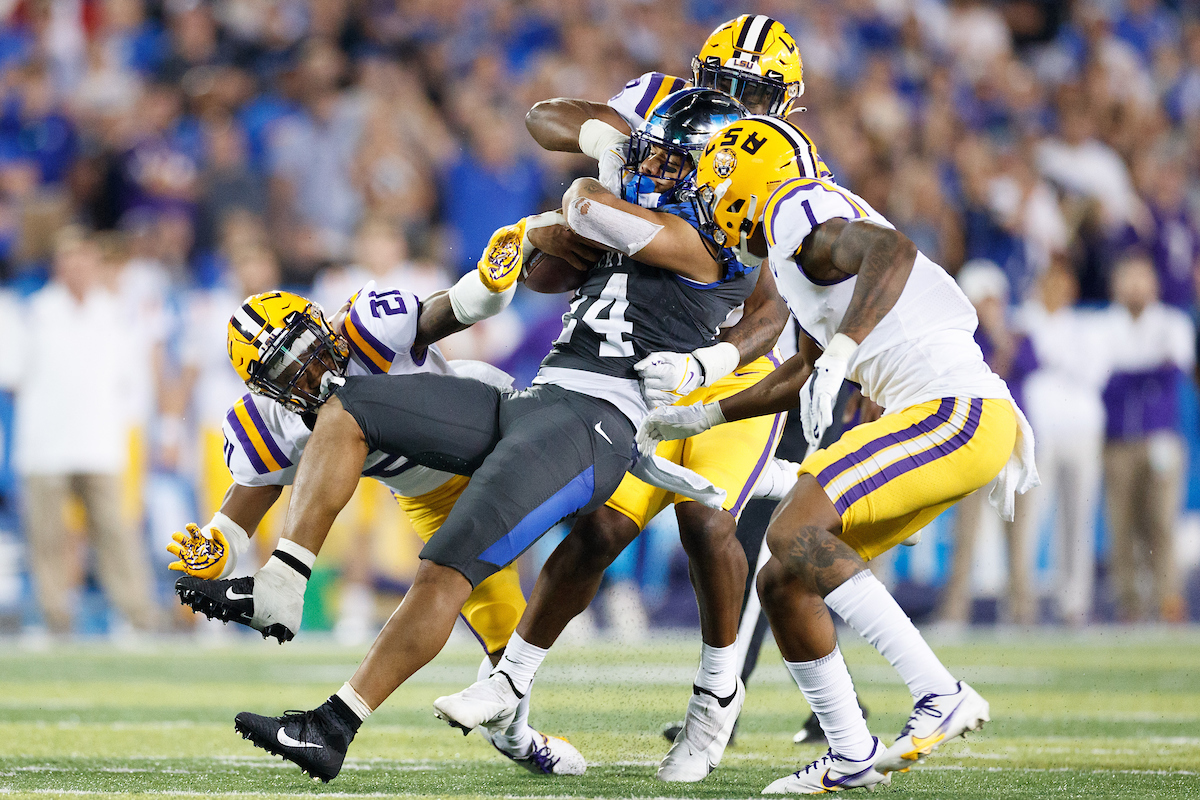 Chris Rodriguez Jr.

UK beat LSU 42-21.

Photo by Elliott Hess | UK Athletics