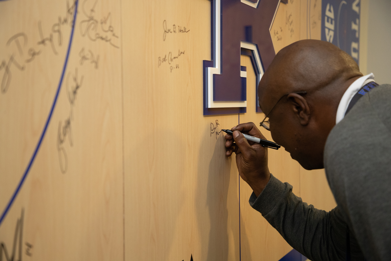 Dirk Minniefield

Men's Basketball Reunion Weekend.  Photo by Mark Mahan