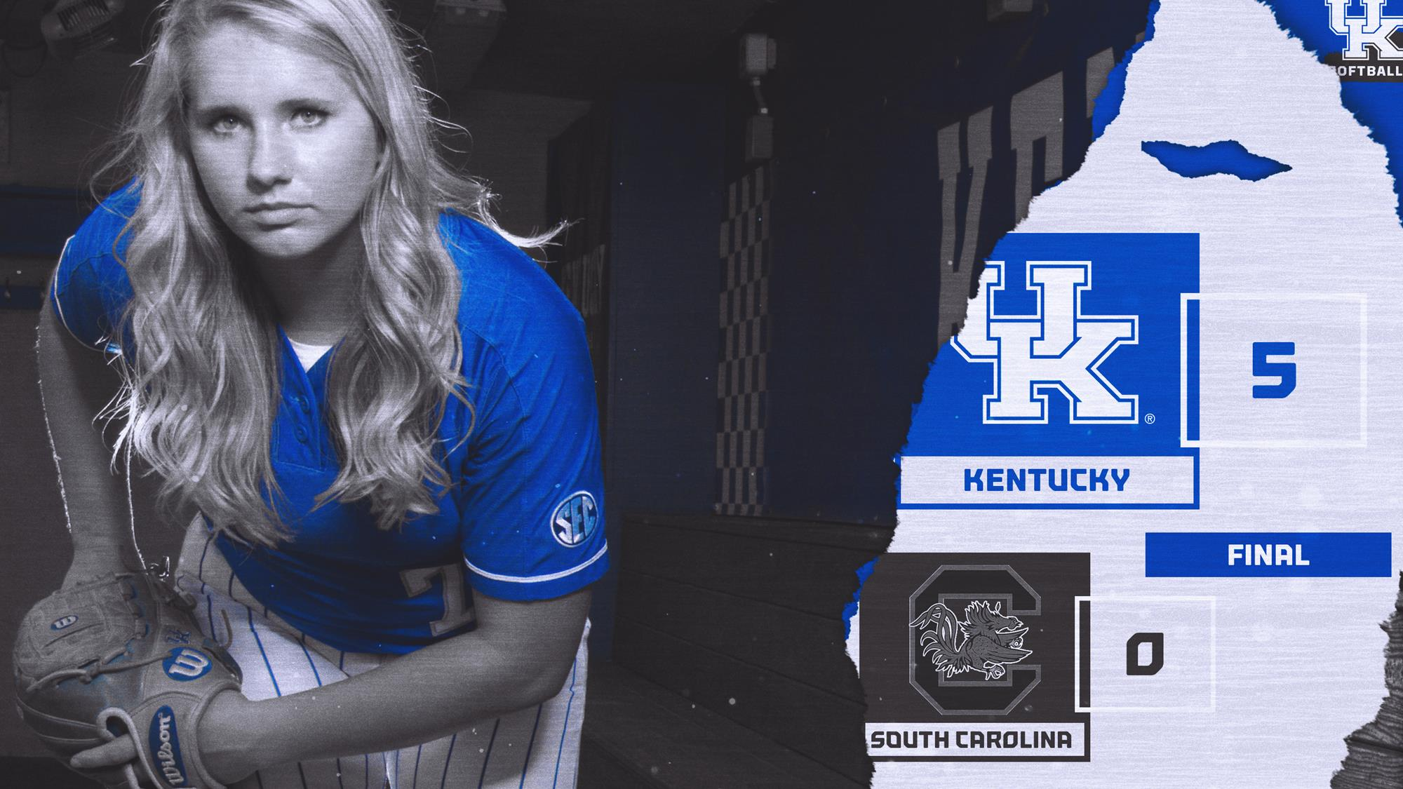 Humes Sparkles In Shutout as No. 18 Kentucky Wins SEC Opener