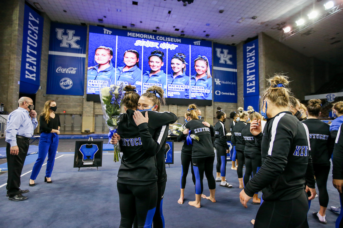 Mackenzie Harman.

Gymnastics Senior Night.

Photo by Hannah Phillips | UK Athletics