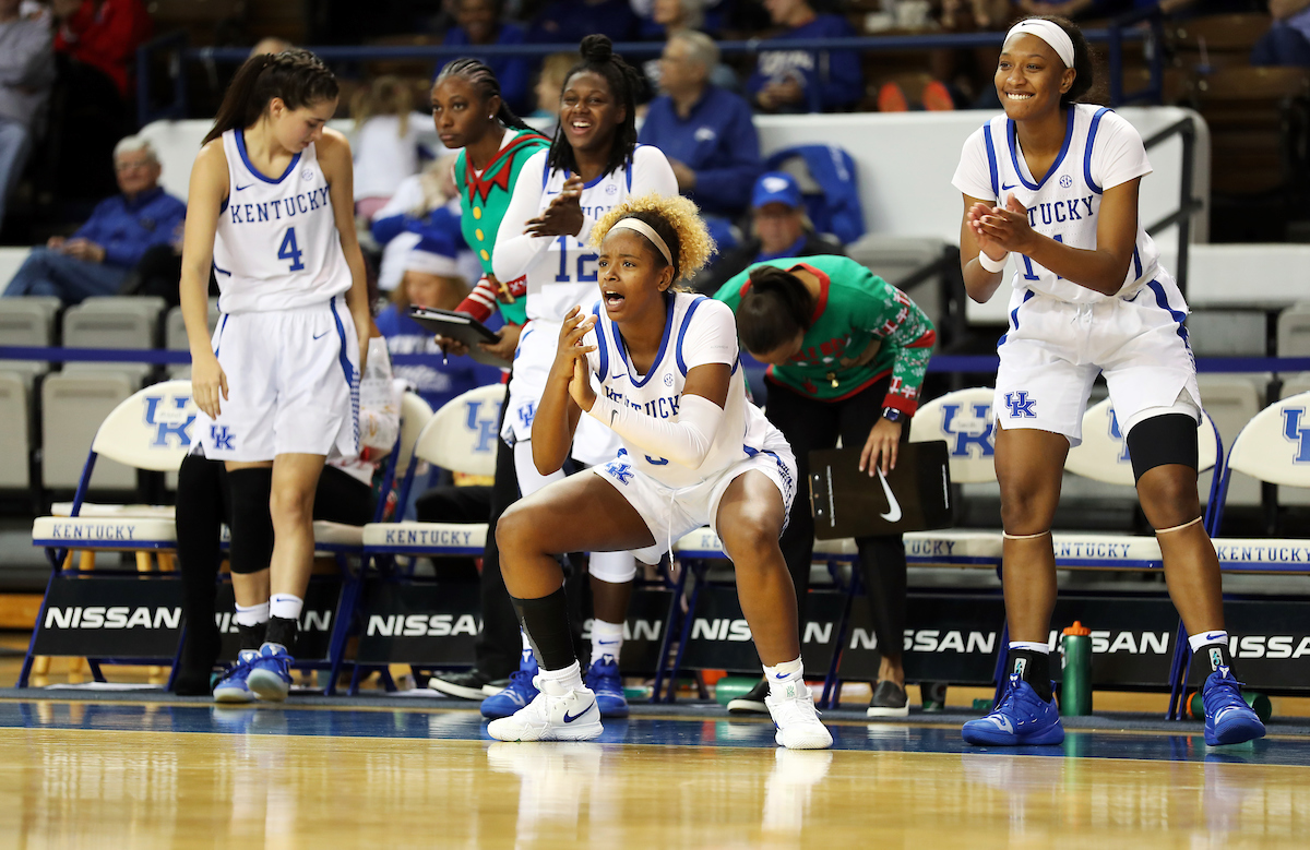 Keke McKinney
The women's basketball team beat Murray State 88-49 on Friday, December 21, 2018. 

Photo by Britney Howard  | UK Athletics
