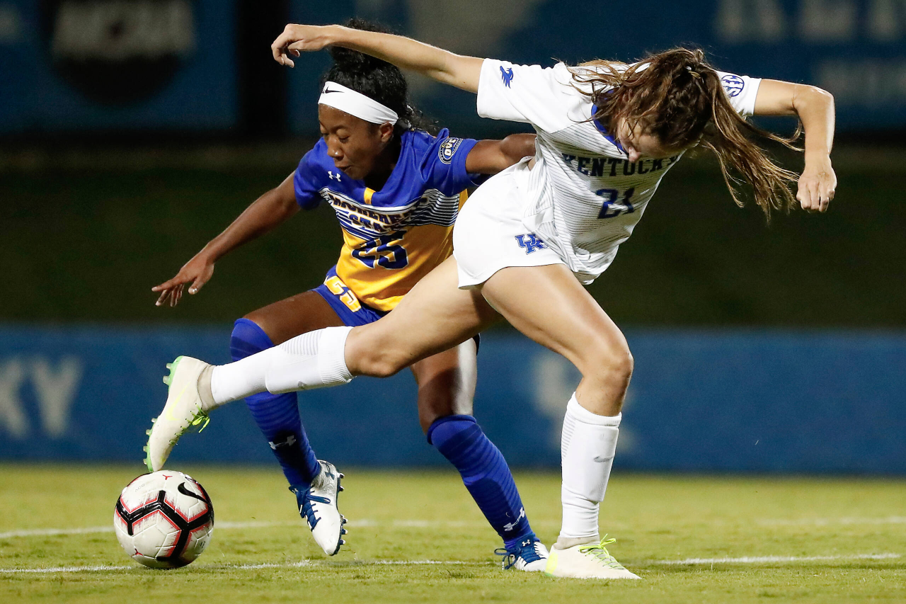 Eva Mitchell.

The Kentucky women's soccer team beat Morehead State 2-1.

Photo by Chet White | UK Athletics