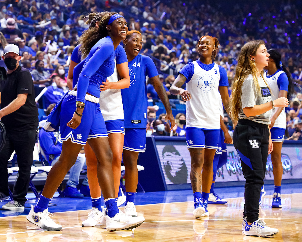 Rhyne Howard. 

Big Blue Madness.

Photo by Eddie Justice | UK Athletics
