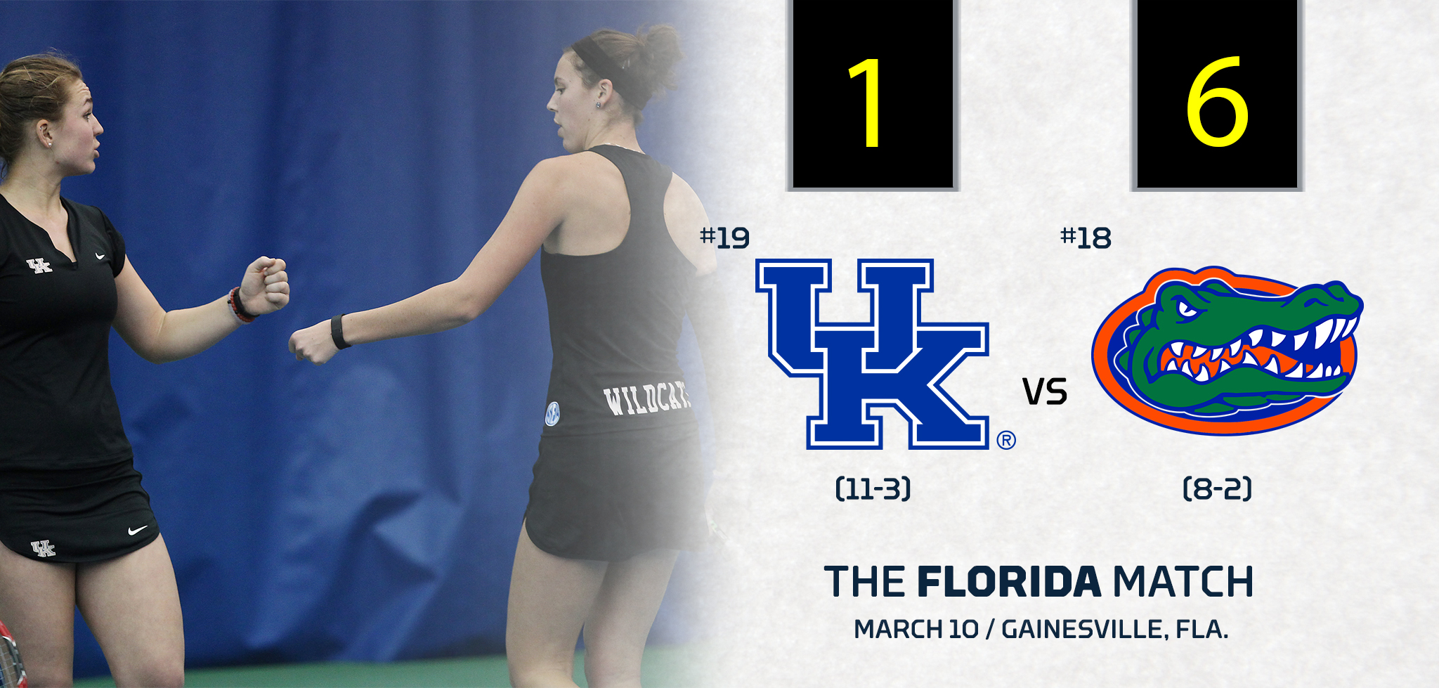 No. 18 Gators Top Wildcats, 6-1