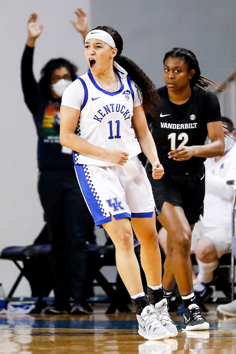 Jada Walker.

Kentucky beats Vanderbilt 69-65.

Photo by Grace Bradley | UK Athletics