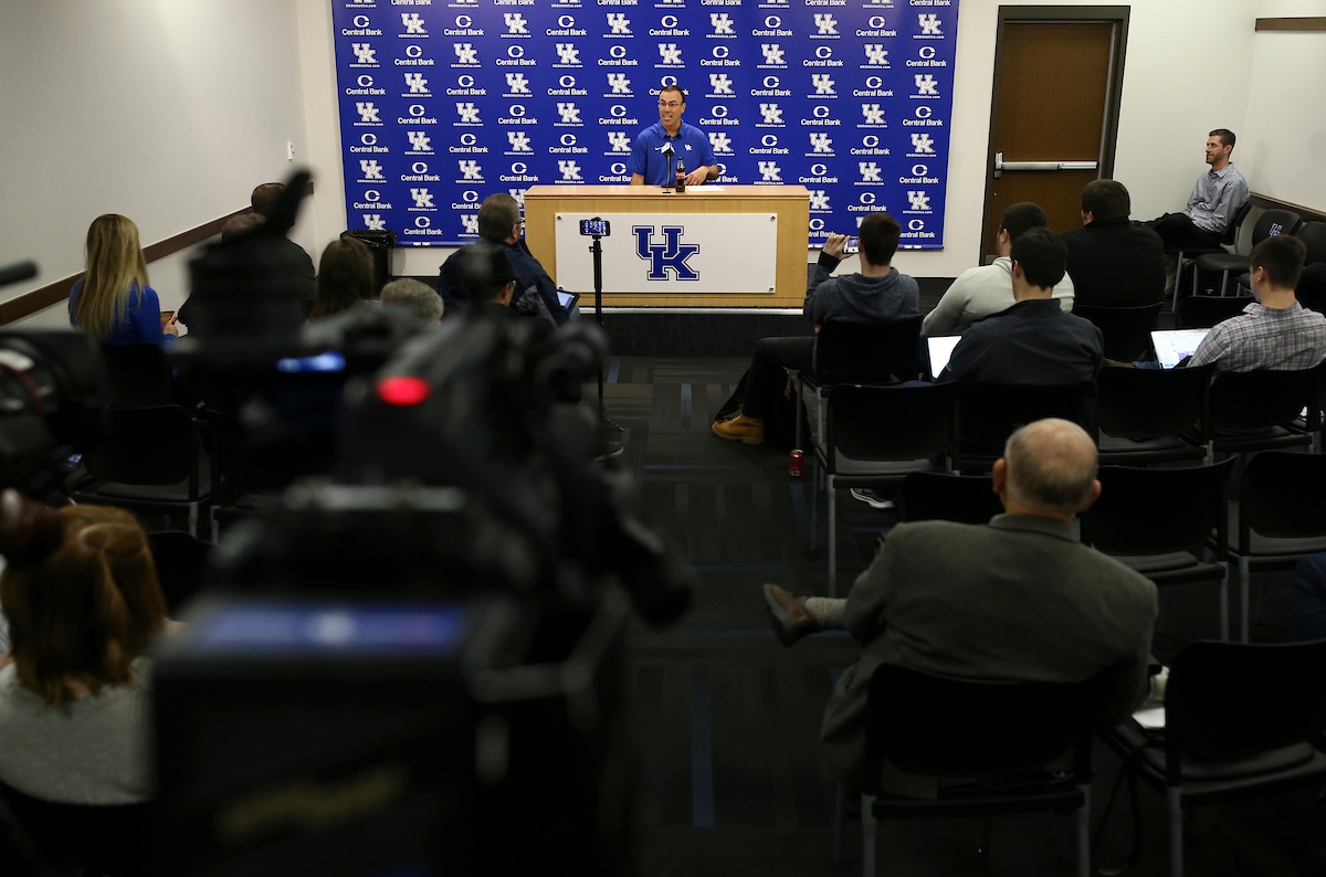 Head Coach Nick Mingione.

UK Softball Baseball Media Day.


Photo by Isaac Janssen | UK Athletics