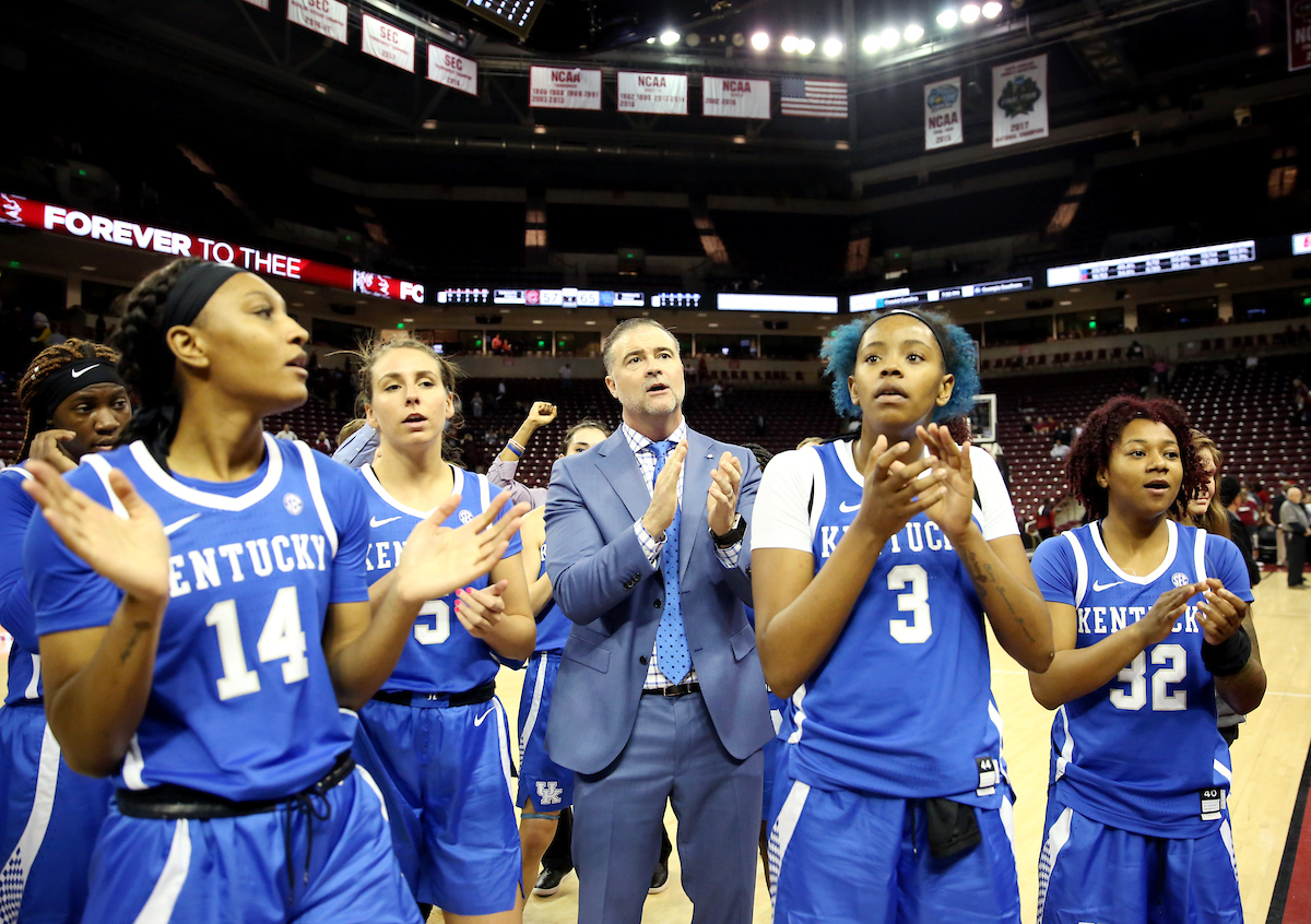 Fight Song

The UK Women's Basketball team beat South Carolina.
Photo by Britney Howard | UK Athletics