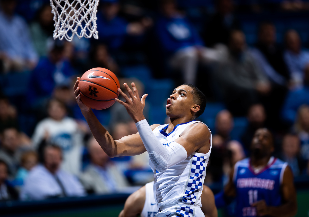 KELDON JOHNSON.

Kentucky beat Tennessee State, 77-62.


Photo by Elliott Hess | UK Athletics