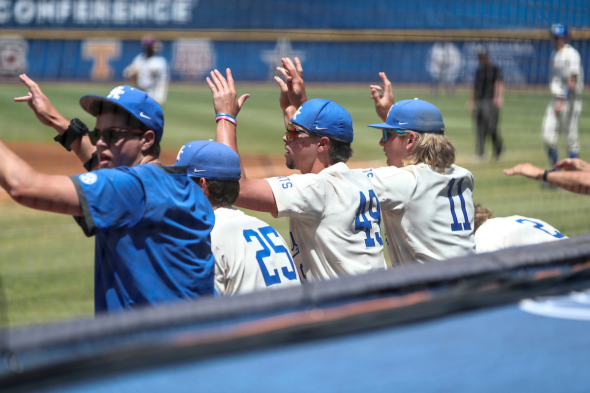 Darren Williams. Seth Logue. Austin Strickland. Colby Frieda.

Kentucky defeats LSU 7-2.

Photo by Sarah Caputi | UK Athletics
