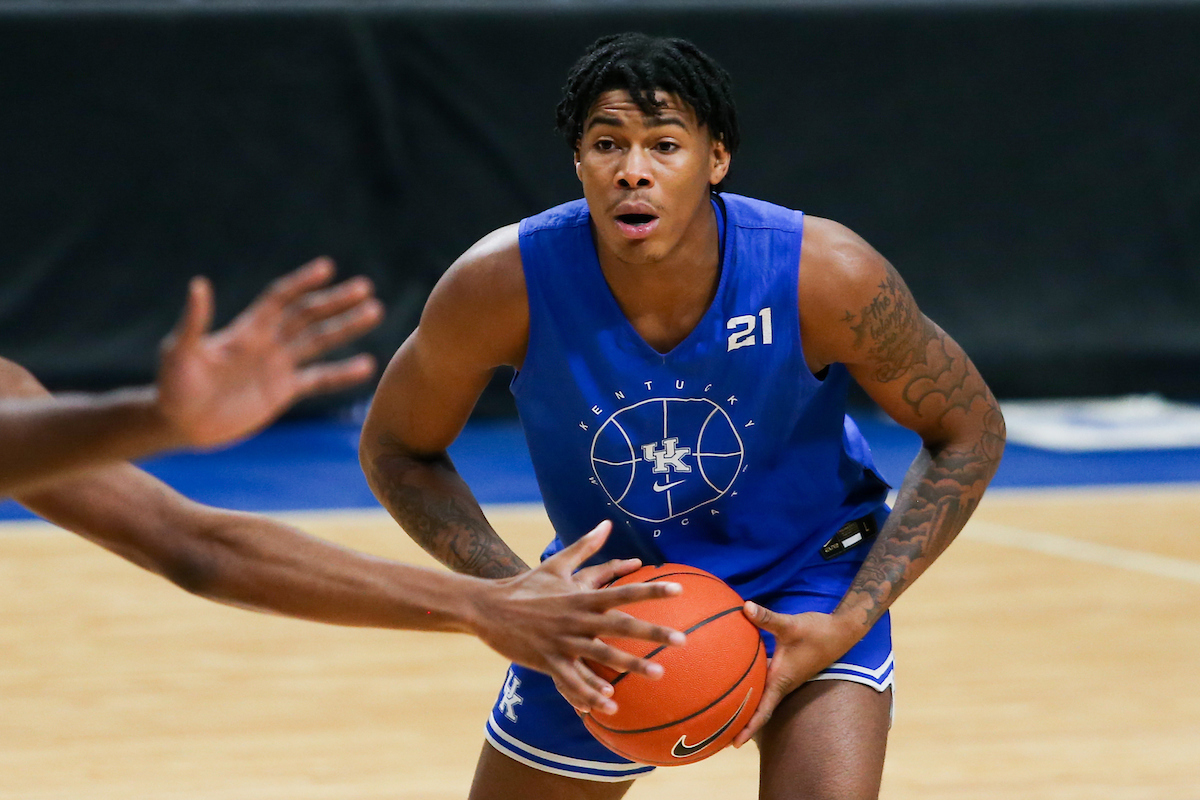 Cam’Ron Fletcher.

Men’s basketball scrimmage at Rupp Arena.

Photo by Hannah Phillips | UK Athletics