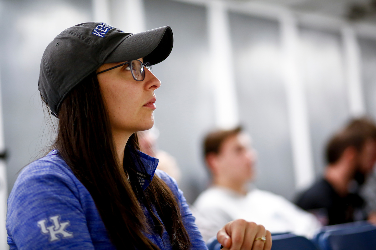 Rena Goodwin. 

Kentucky Rifle vs the Navy. 

Photo by Eddie Justice | UK Athletics