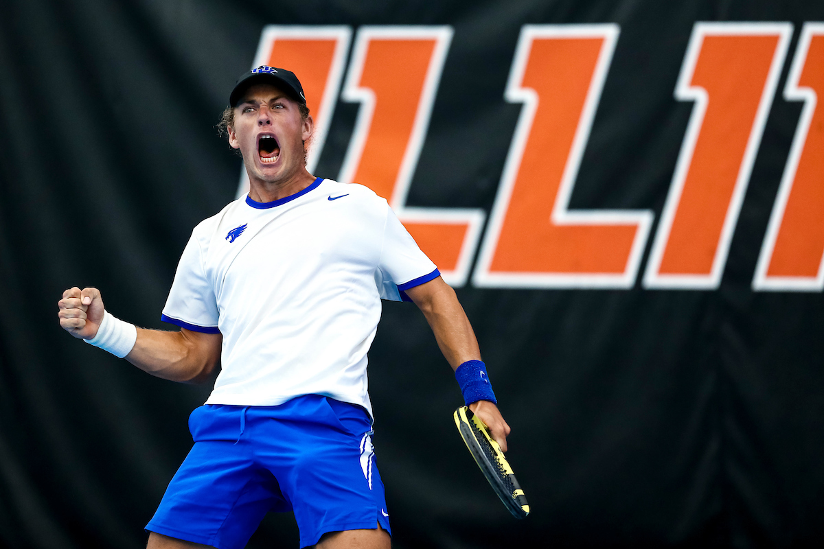 Liam Draxl. Celebration.Kentucky beats Ohio State 4-1.Photo by Eddie Justice | UK Athletics