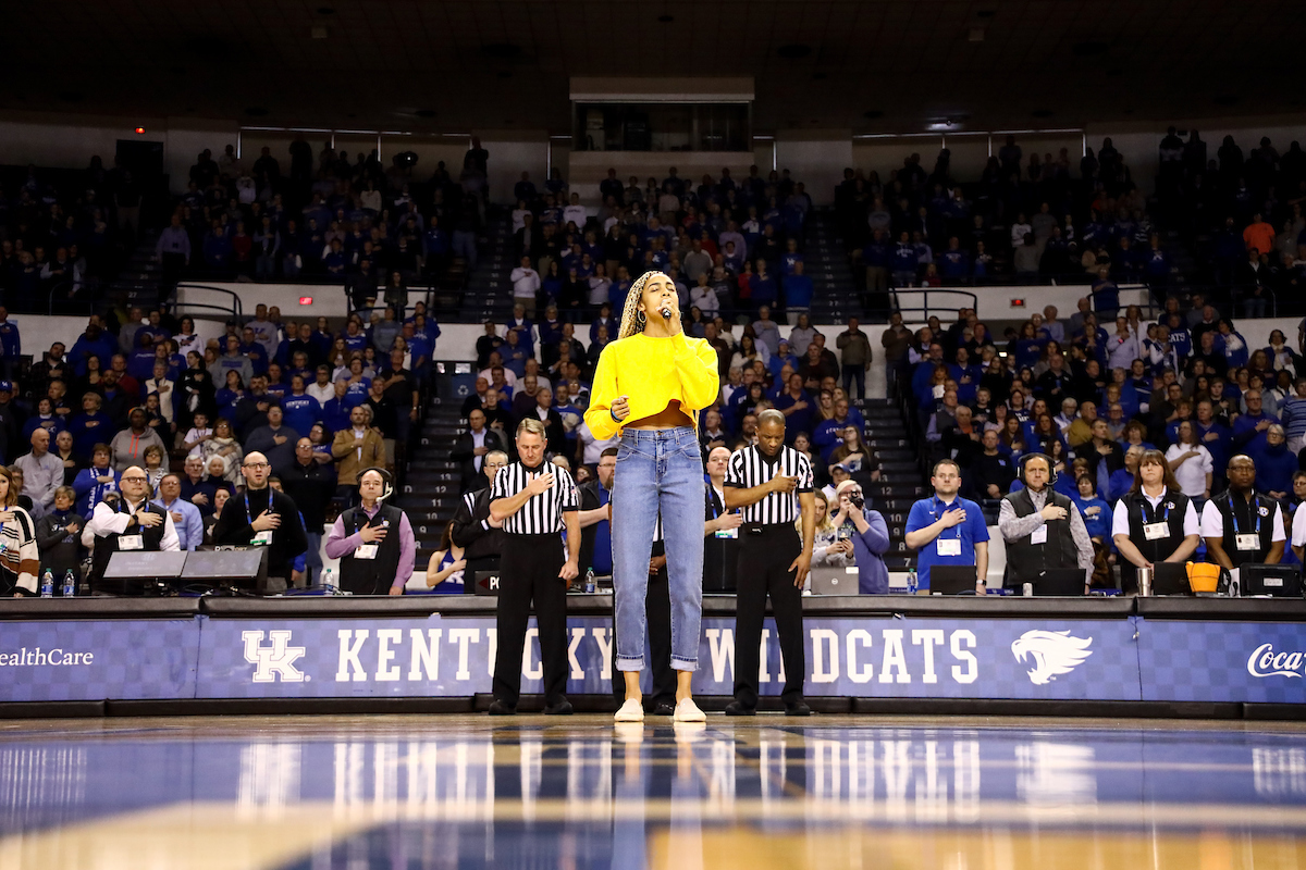 Chloe Abbott. 

Kentucky beat Mississippi State 73-62.

Photo by Eddie Justice | UK Athletics