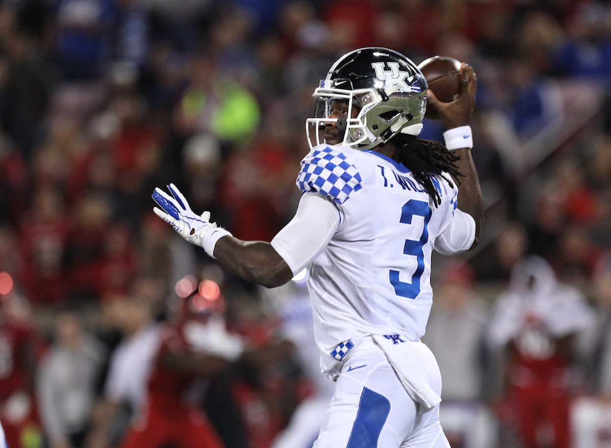 Terry Wilson

Kentucky Football beats Louisville at Cardinal Stadium 56-10.

Photo By Robert Burge l UK Athletics