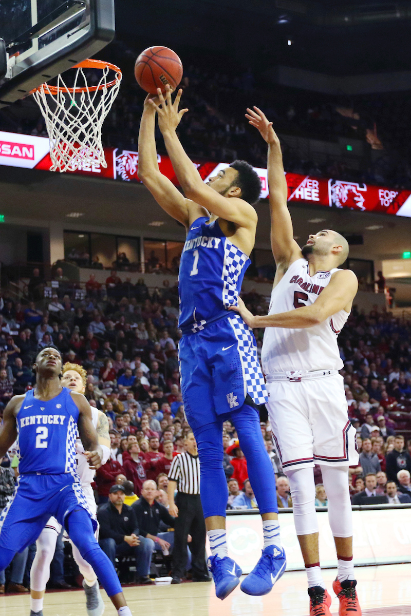 Sacha Killeya-Jones.

The University of Kentucky men?s basketball falls to South Carolina 76-68 on Wednesday, 
January 16th, 2018, at Colonial Life Arena in Columbia, SC.

Photo by Quinn Foster I UK Athletics
