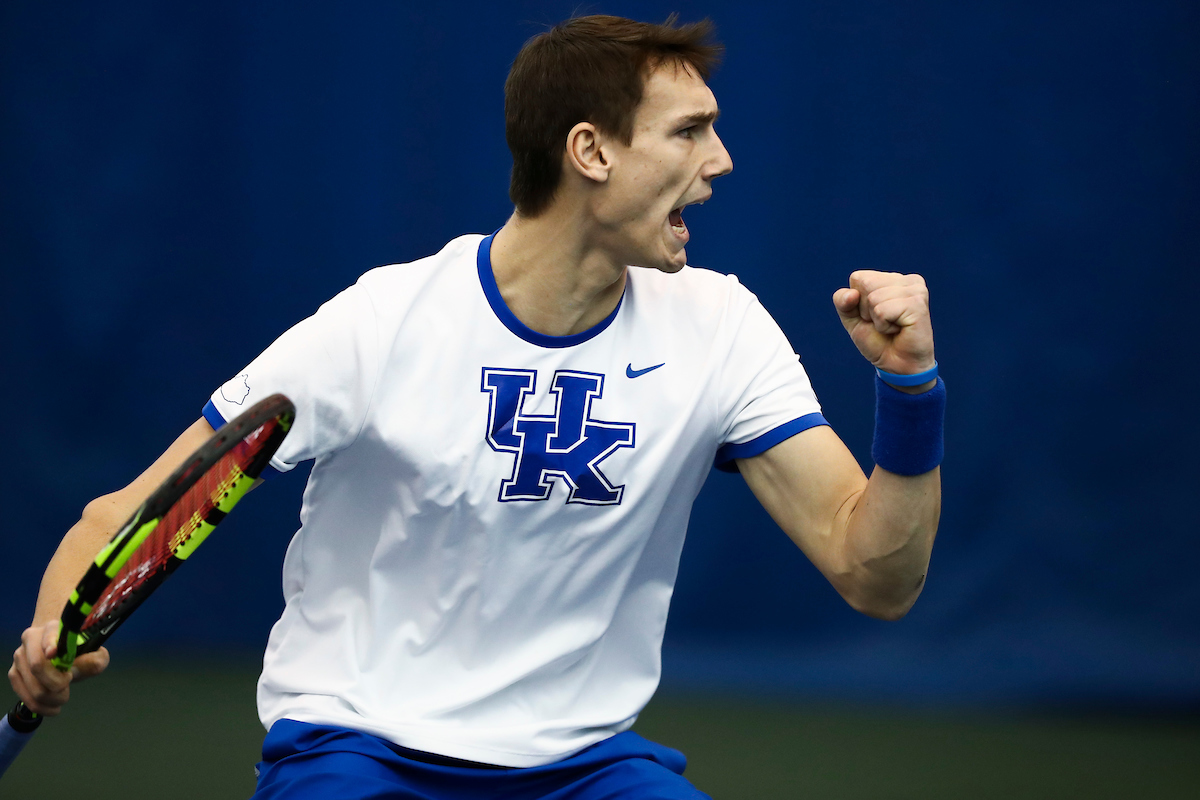 Cesar Bourgois.

Kentucky beat Memphis 4-1.

Photo by Chet White | UK Athletics