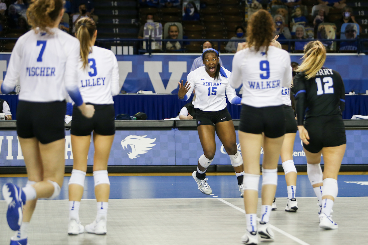 Azhani Tealer.

Kentucky sweeps Alabama 3-0 and wins SEC Championship.

Photo by Hannah Phillips | UK Athletics