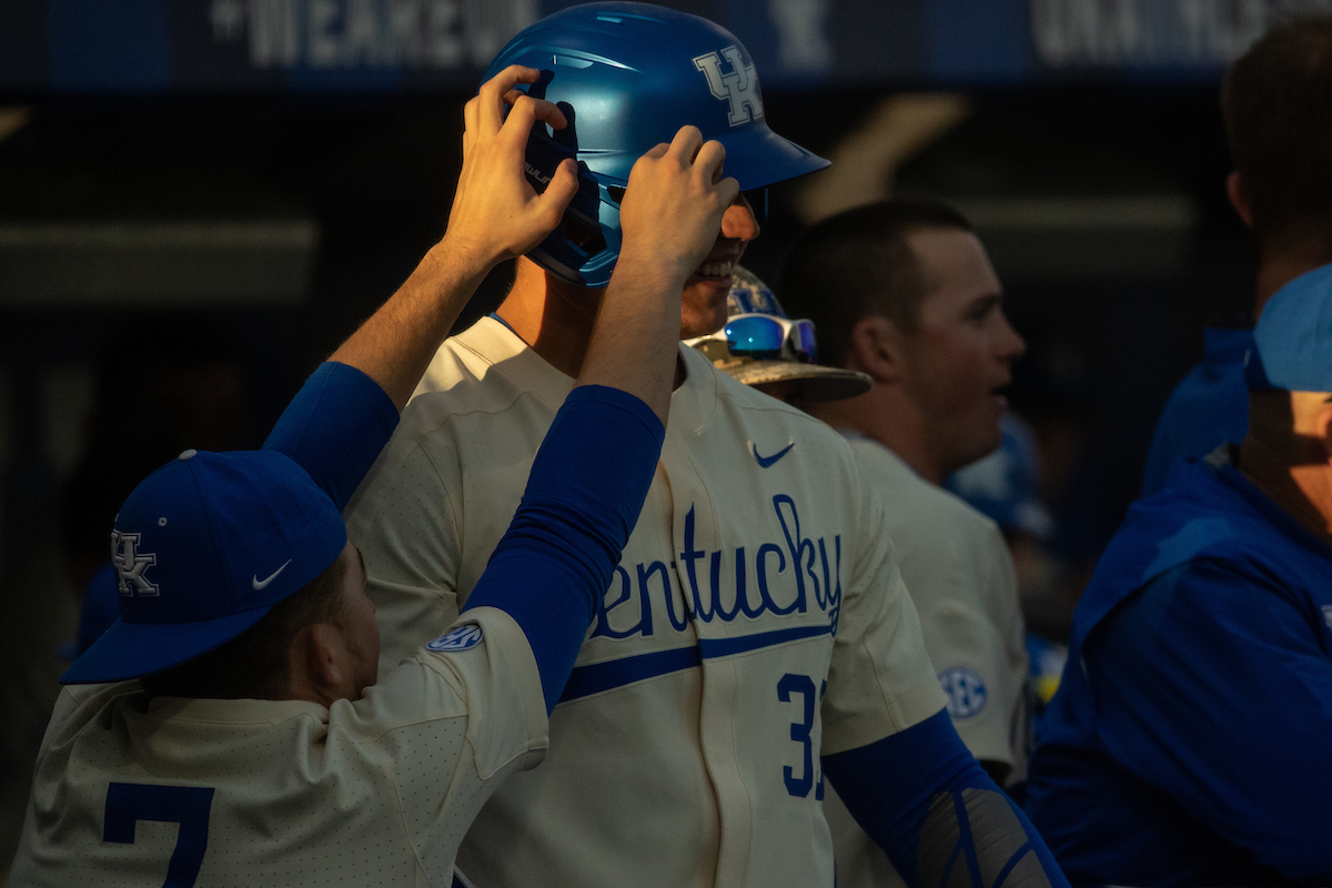 Kentucky Wildcats Trae Harmon (33) and Kentucky Wildcats Rook Ellington (7)

UK over WKU 15-0 at Kentucky Proud Park. 

Photo by Mark Mahan | UK Athletics