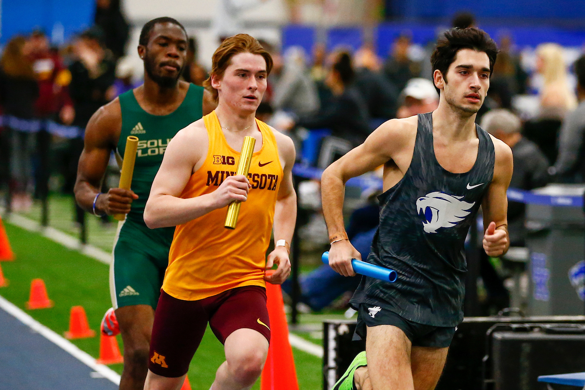 Szalay, LaClair, Thomas. 

Day one of the Rod McCravy Memorial. 

Photo By Barry Westerman | UK Athletics