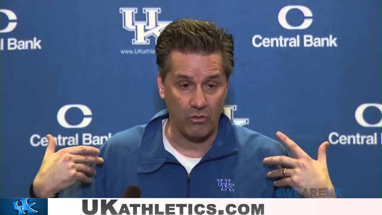 Kentucky Wildcats TV Coach Calipari Pre SEC Tournament