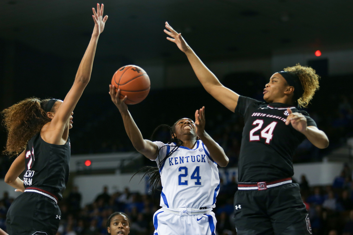 Taylor Murray
The UK Women's Basketball falls to South Carolina. 

Photo by Hannah Phillips | UK Athletics