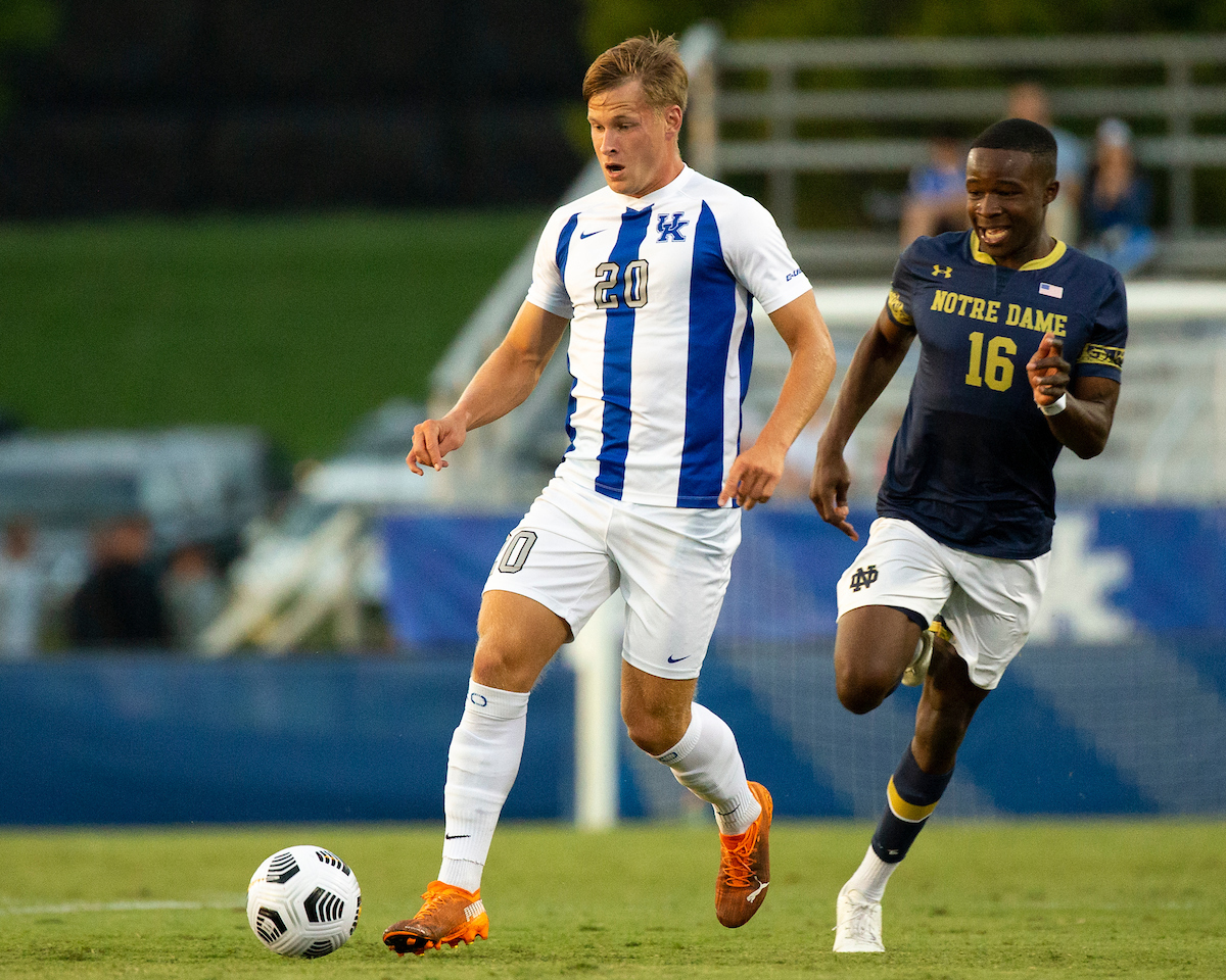 Oliver Juul.

Kentucky beats Notre Dame 1-0.

Photo by Grace Bradley | UK Athletics