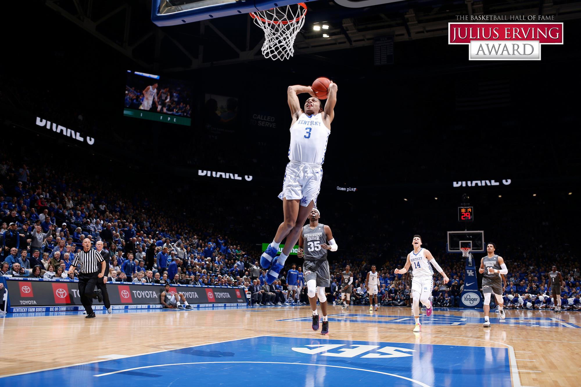 Johnson Tabbed Julius Erving Award Finalist as Top Small Forward