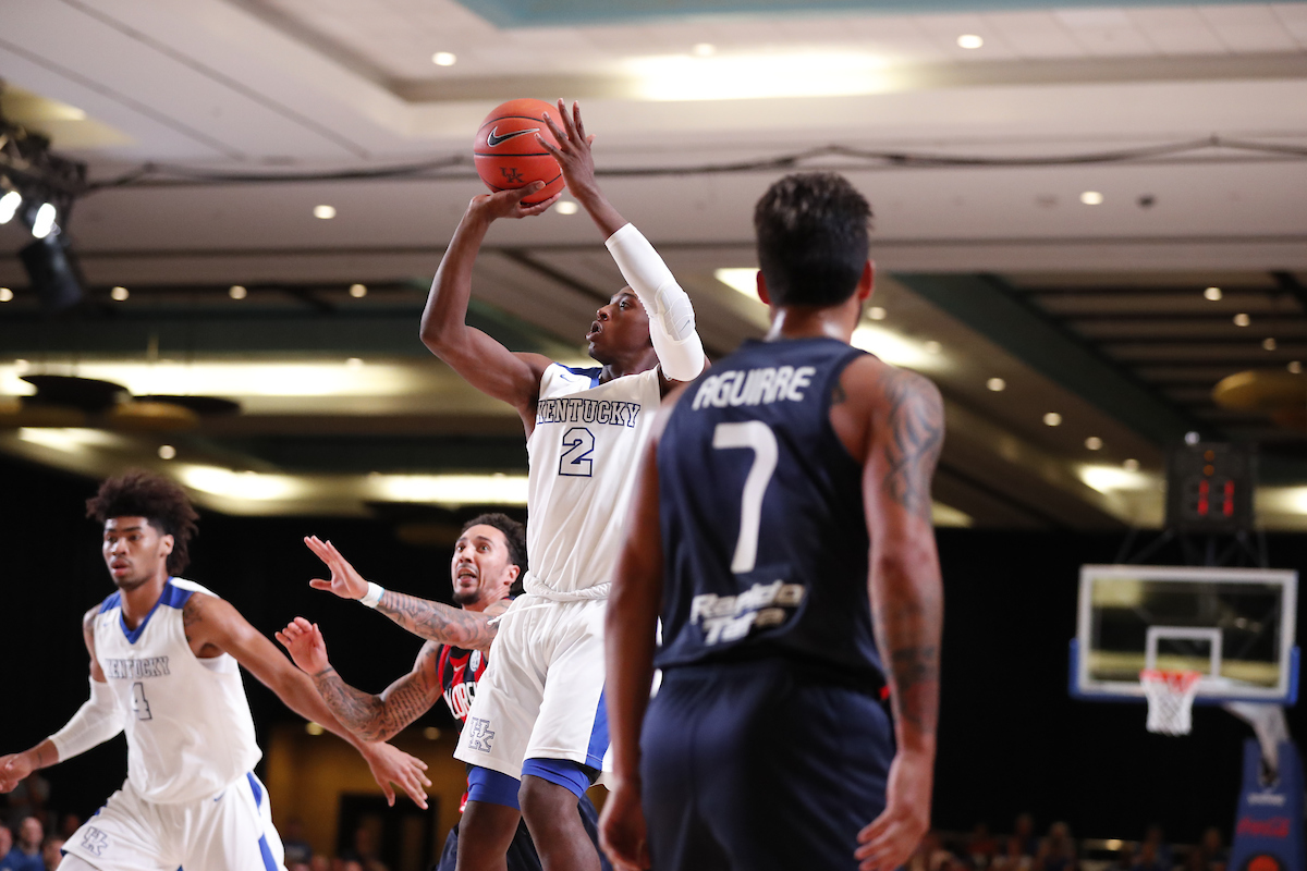 Ashton Hagans.

The University of Kentucky men's basketball team beat San Lorenzo de Almagro 91-68 at the Atlantis Imperial Arena in Paradise Island, Bahamas, on Thursday, August 9, 2018.

Photo by Chet White | UK Athletics