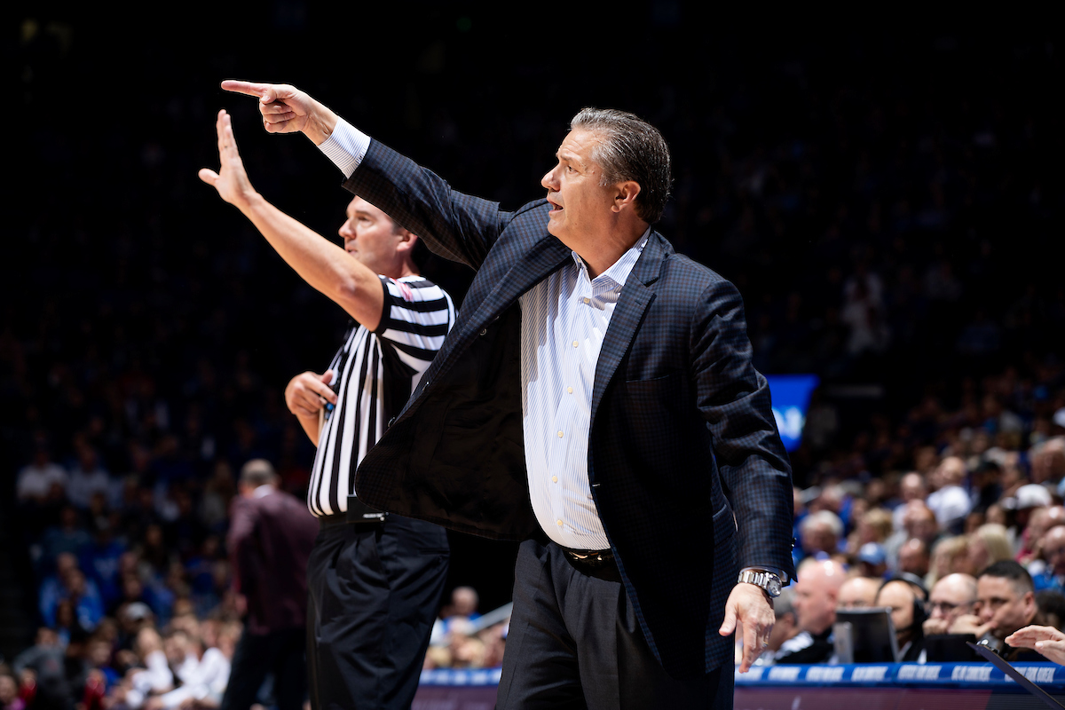 John Calipari.

Kentucky beat Utah 88-61 on Saturday, December 15, 2018, in Lexington's Rupp Arena.

Photo by Chet White | UK Athletics