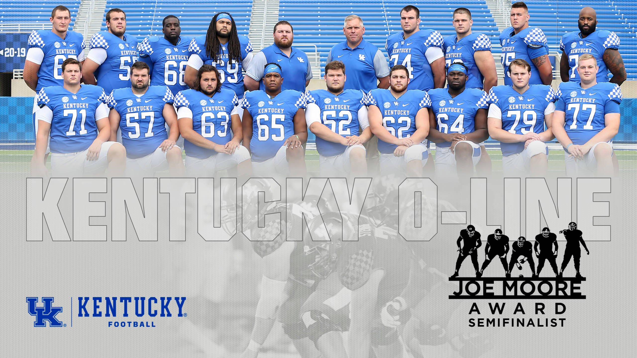 Kentucky Offensive Line Named Semifinalist for Joe Moore Award