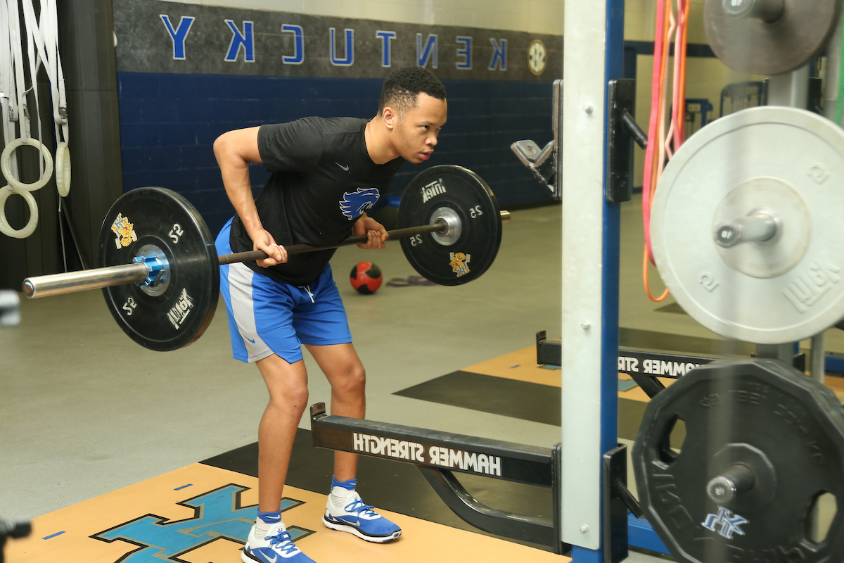 Jemarl Baker.

Big Blue Caravan. Somerset, Ky. Somerset Kroger. June 21, 2018.

Photo by Chet White | UK Athletics