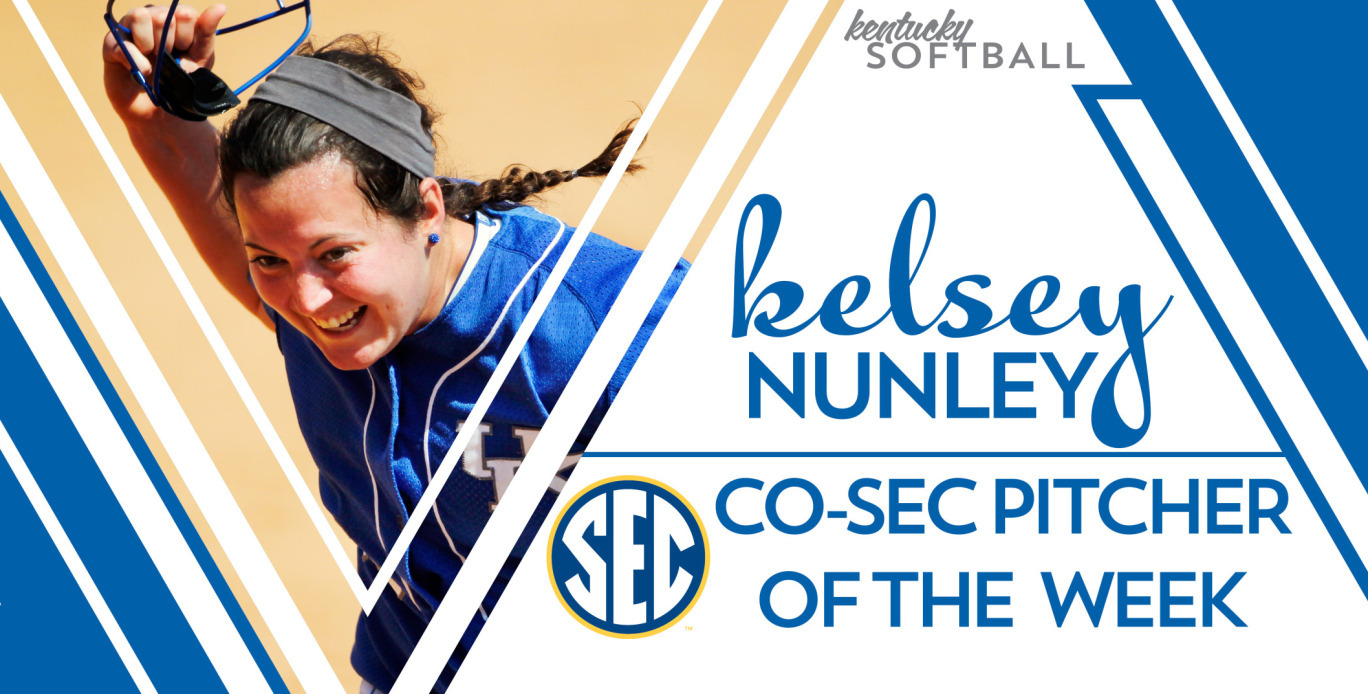 Kelsey Nunley Named Co-SEC Pitcher of the Week