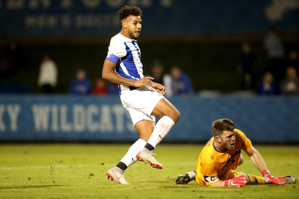 JJ Williams.

Men's soccer beats Portland, 4-0.

Photo by Quinn Foster | UK Athletics