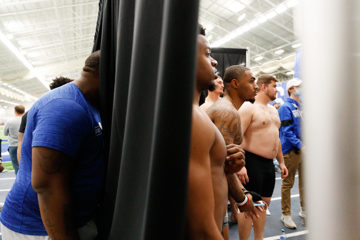 AJ Rose. Drake Jackson.

Kentucky football Proday.

Photo by Elliott Hess | UK Athletics