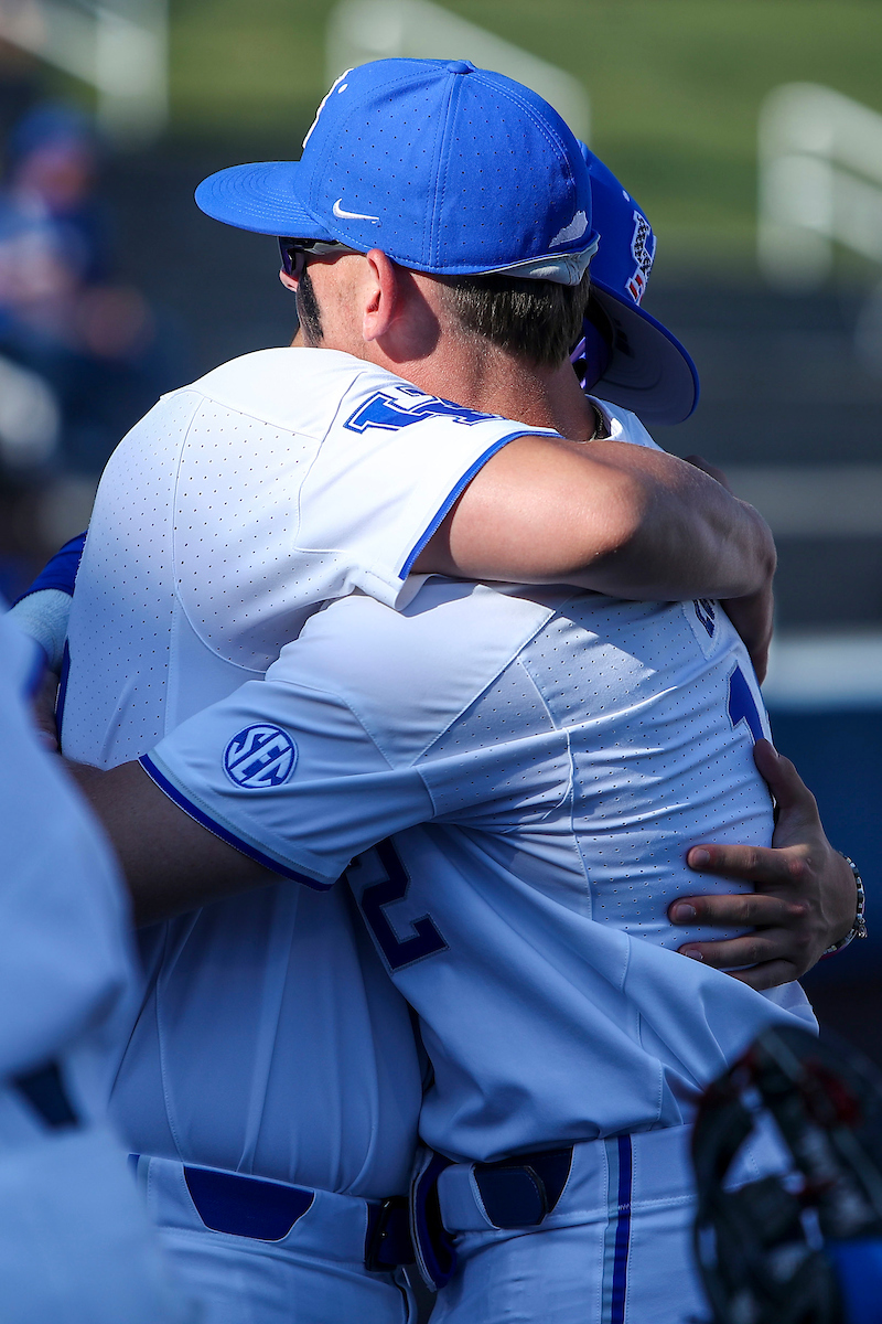 Chase Estep. Tanner Kim.

Kentucky loses to Auburn 3-6.

Photo by Sarah Caputi | UK Athletics