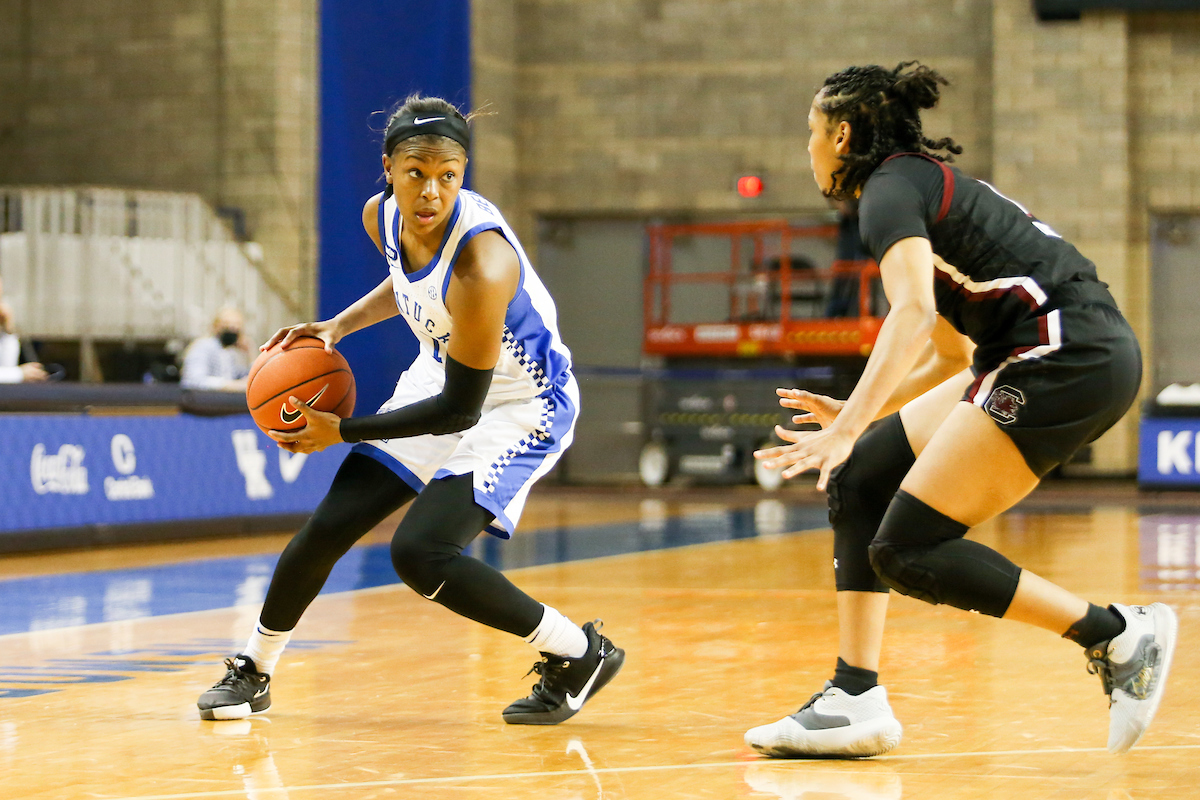 Robyn Benton.

Kentucky falls to South Carolina 75-70.

Photo by Hannah Phillips | UK Athletics