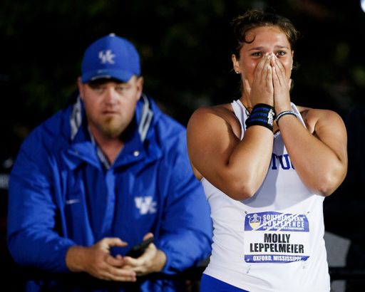 Molly Leppelmeier. Keith McBride.

SEC Outdoor Track and Field Championships Day 2.

Photo by Elliott Hess | UK Athletics