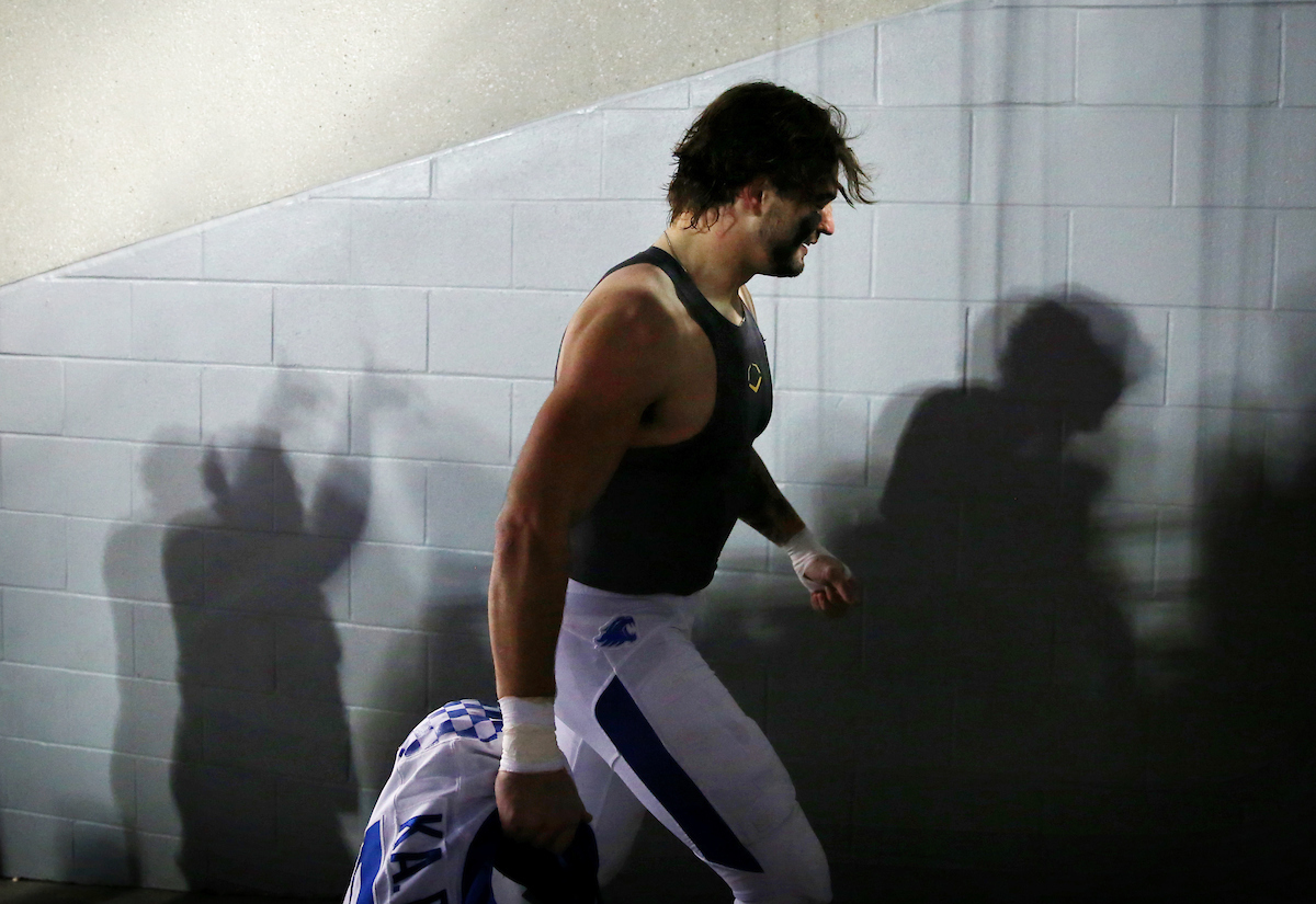 Kash Daniel

UK football beats Louisville 56-10 at Cardinal Stadium. 

Photo by Britney Howard  | UK Athletics