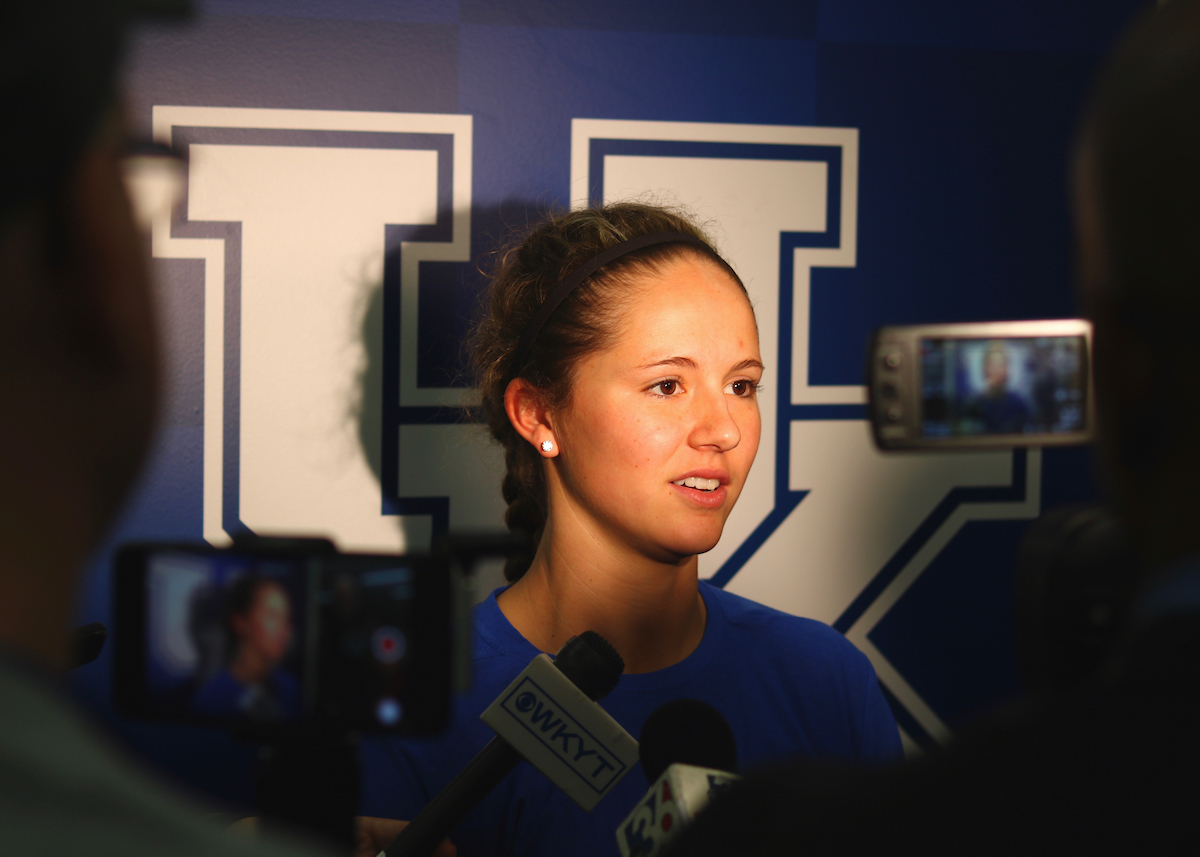 Katie Reed.

Kentucky Baseball and Softball Media Day on February 5th, 2019.

Photo by Noah J. Richter | UK Athletics