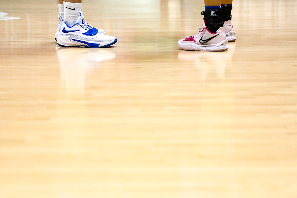 Shoes.

Kentucky at Alabama shootaround.

Photo by Eddie Justice | UK Athletics