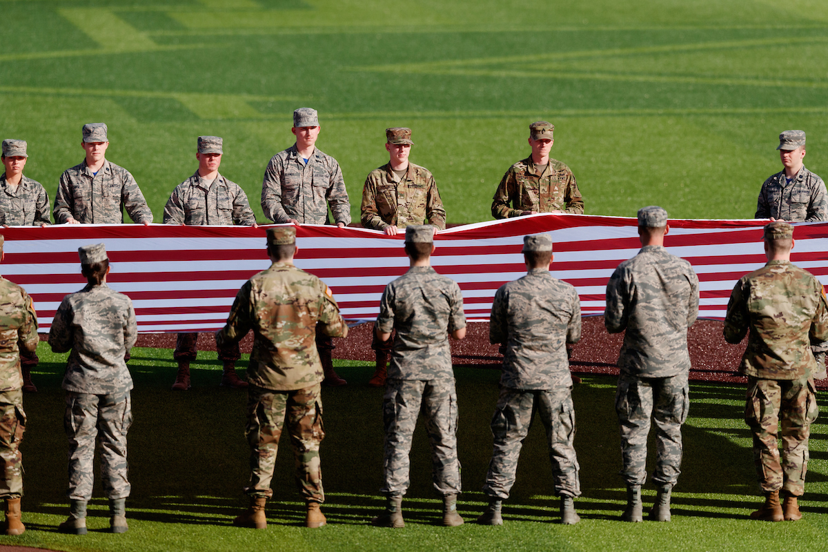 National Anthem.


Kentucky baseball defeated EKU 7-3 on opening day at Kentucky Proud Park. 

Photo by Elliott Hess | UK Athletics