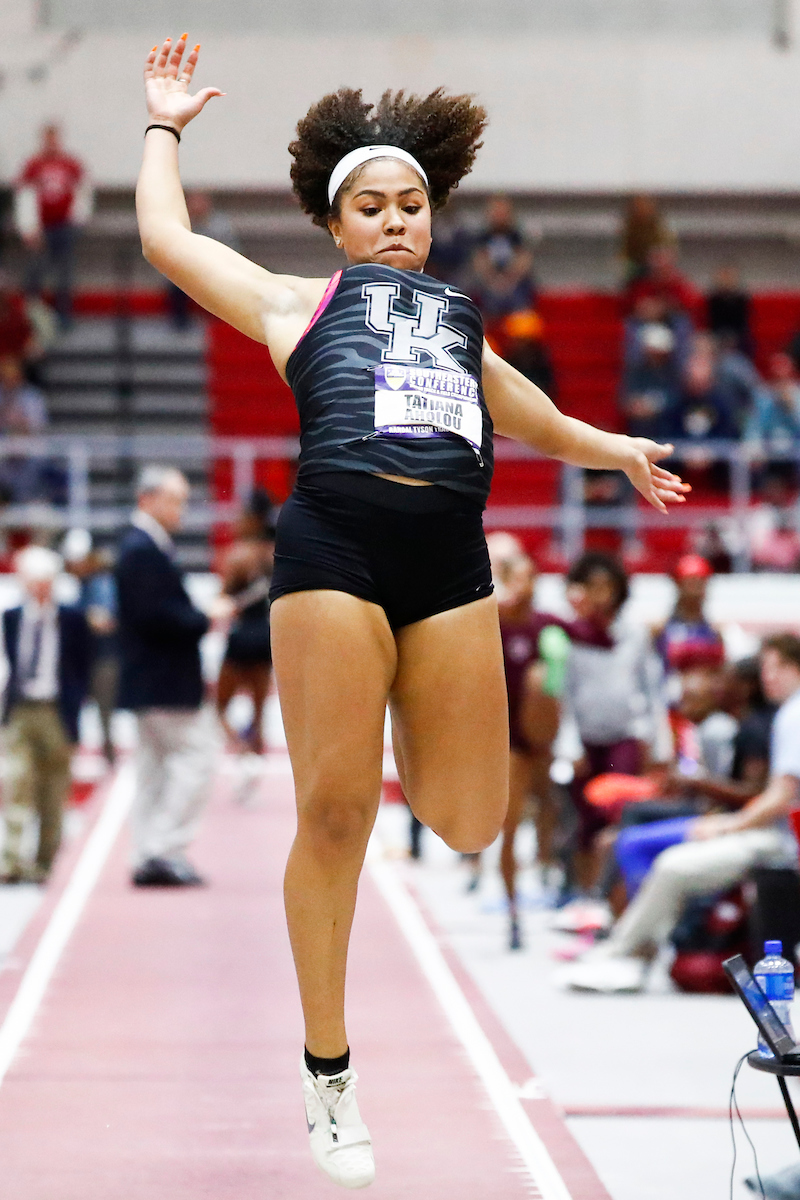 Tatiana Aholou. 

Day one of the 2019 SEC Indoor Track and Field Championships.

Photo by Chet White | UK Athletics
